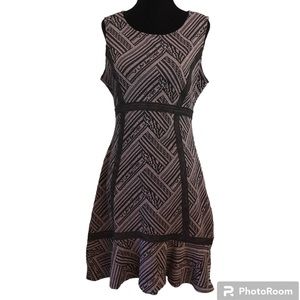 Tabitha Anthropologie Dress Black Gray Sz 8 NWT